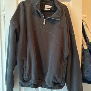 Rhude Men's Black Quarter-Zip Sweater